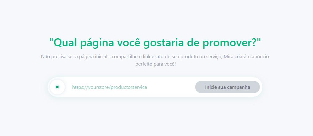 Criação de campanha